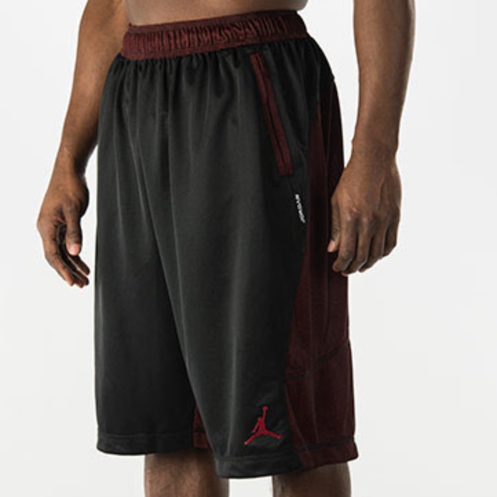 Jordan AJ XIII Shorts Black and Red XL